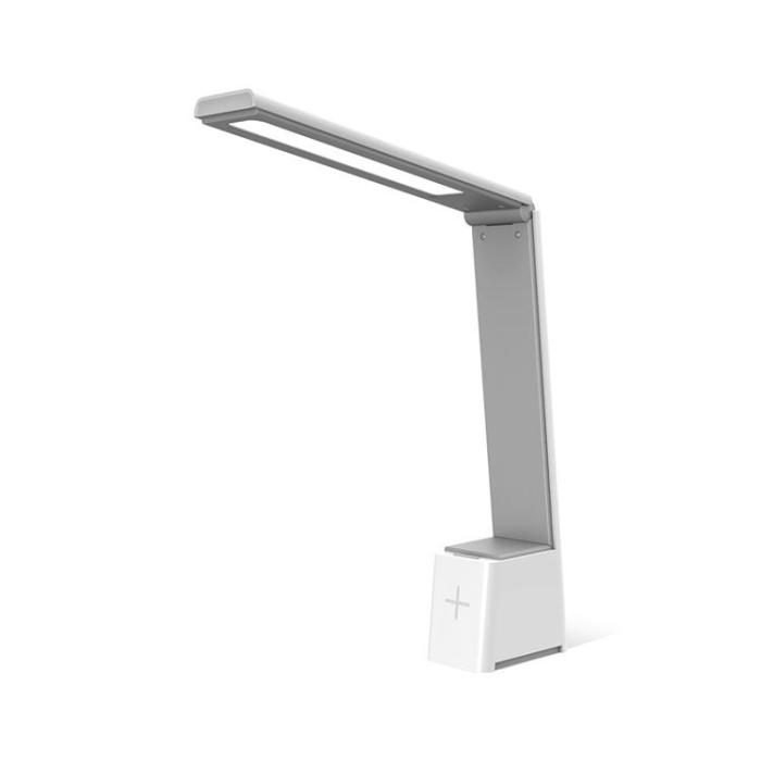Forever Light - Forever Light Skrivbords LED-lampa Vikbar ANDERS 5W PURE - Grå/Vit