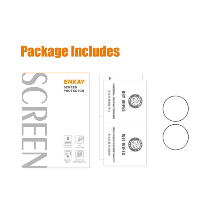HAT PRINCE - [2-PACK] ENKAY Galaxy Watch 5 Pro (45mm) Härdat Glas Skärmskydd