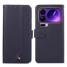 A-One Brand - Xiaomi 17 Pro Konstl&auml;der Pl&aring;nboksfodral RFID-Skydd - Bl&aring;