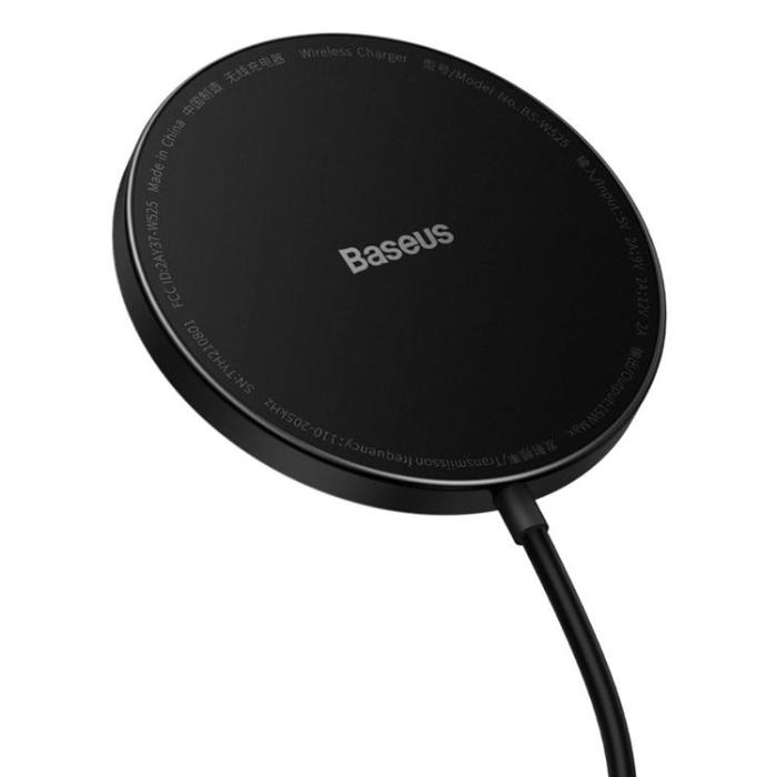 BASEUS - Baseus MagSafe Simple Mini2 15W Magnetisk Qi Trådlös Laddare - Svart