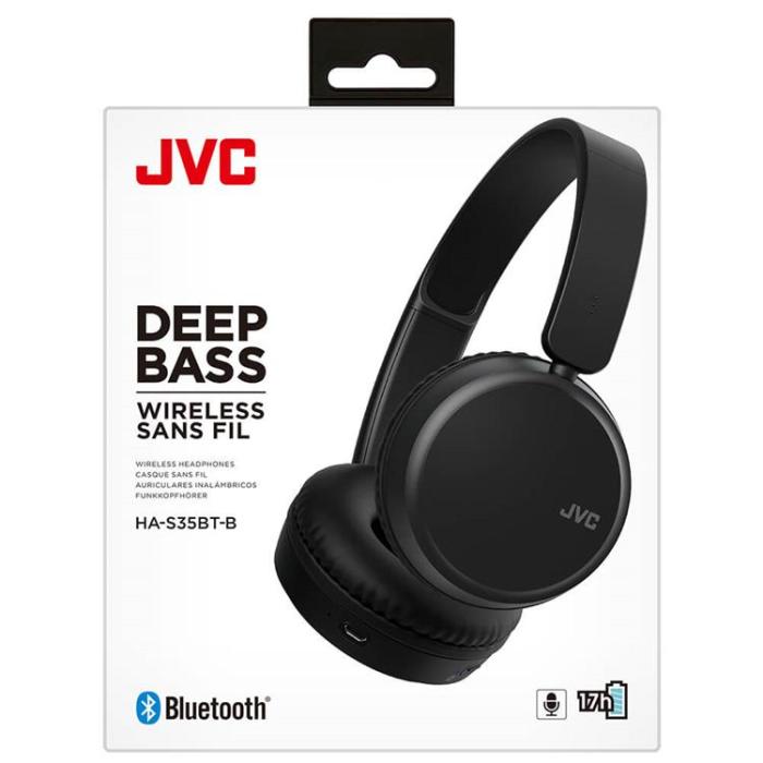JVC - JVC Hörlurar On-Ear Wireless HA-S35BT - Svart