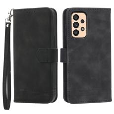 DIERFENG - DIERFENG DF-03 Pl&aring;nboksfodral f&ouml;r Samsung Galaxy A33 5G - Svart Konstl&auml;der