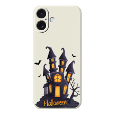 A-One Brand - iPhone 17 Mobilskal med Halloween Castle Pattern TPU - Beige