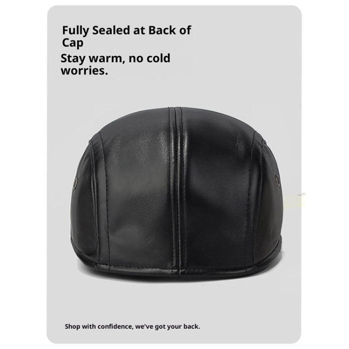 A-One Brand - Keps med öronflikar PU-läder 2025d139