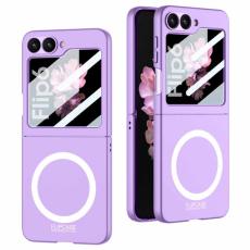 GKK - GKK Samsung Galaxy Z Flip7 FE Fodral - PC med sk&auml;rmskydd - Lila