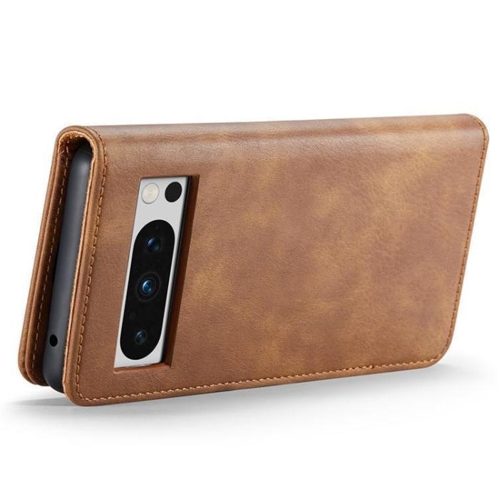 DG.MING - DG.MING Google Pixel 8 Plånboksfodral Äkta Läder - Brun