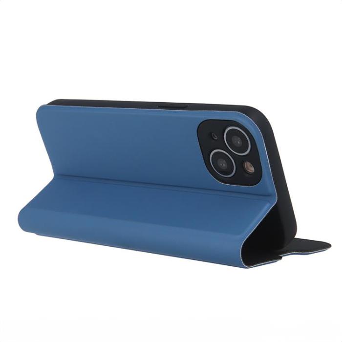 OEM - Galaxy S24 Plånboksfodral Smart Soft - Denimblå