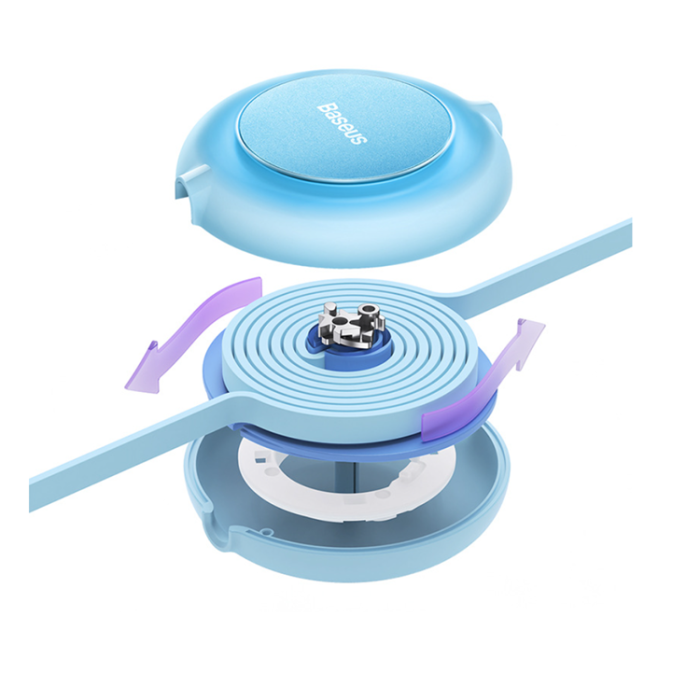 BASEUS - BASEUS Retractable 3in1 USB/USB-C/Lightning/microUSB Kabel 1m