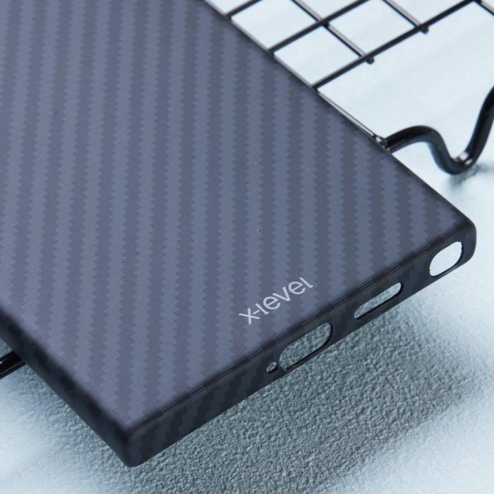 X-Level - X-LEVEL Mobilskal till Samsung Galaxy S24 Ultra Magnetisk Kolfiber Svart