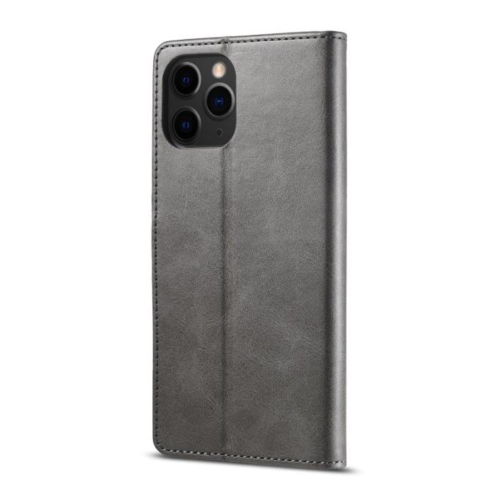 LC.imeeke - LC.IMEEKE Design Plånboksfodral i Konstläder - Grå för iPhone 13 Pro