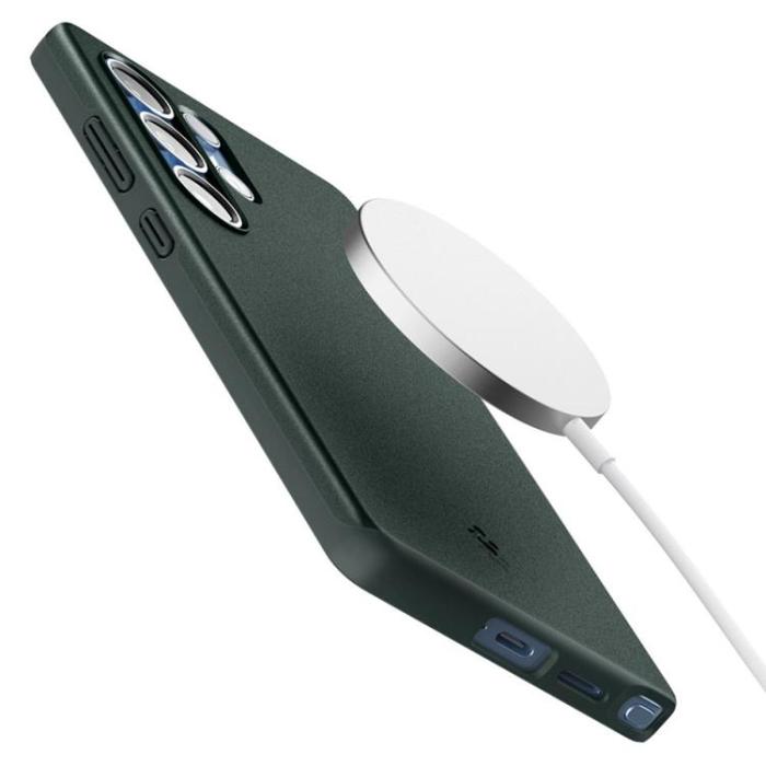 Spigen - Spigen Galaxy S25 Ultra Mobilskal Magsafe Thin Fit - Abyss Grön