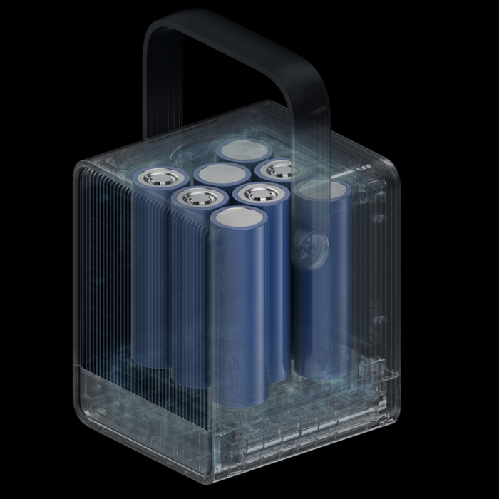 Cuktech - Cuktech Powerbank 300W 40000mAh med trådlös laddning 2x USB-C + 2x USB-A - Svart