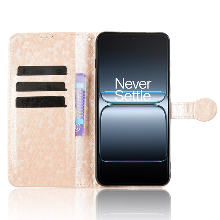 A-One Brand - OnePlus Nord 5 Plånboksfodral Dot Pattern Imprint - Roséguld