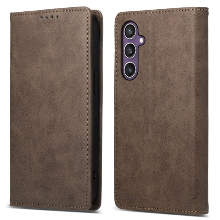 OEM - Galaxy S25 Plånboksfodral RFID Blocking - Brun