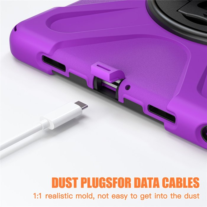 A-One Brand - Galaxy Tab A9 Plus Mobilskal Silikon Rotary Kickstand