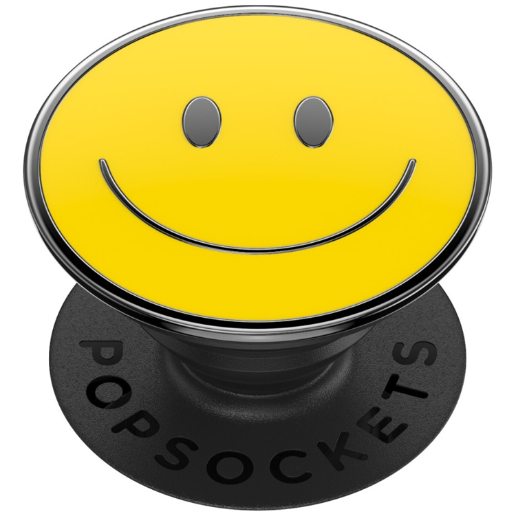 PopSockets PopTop Combo Enamel Be Happy Mobilgrip och stativ