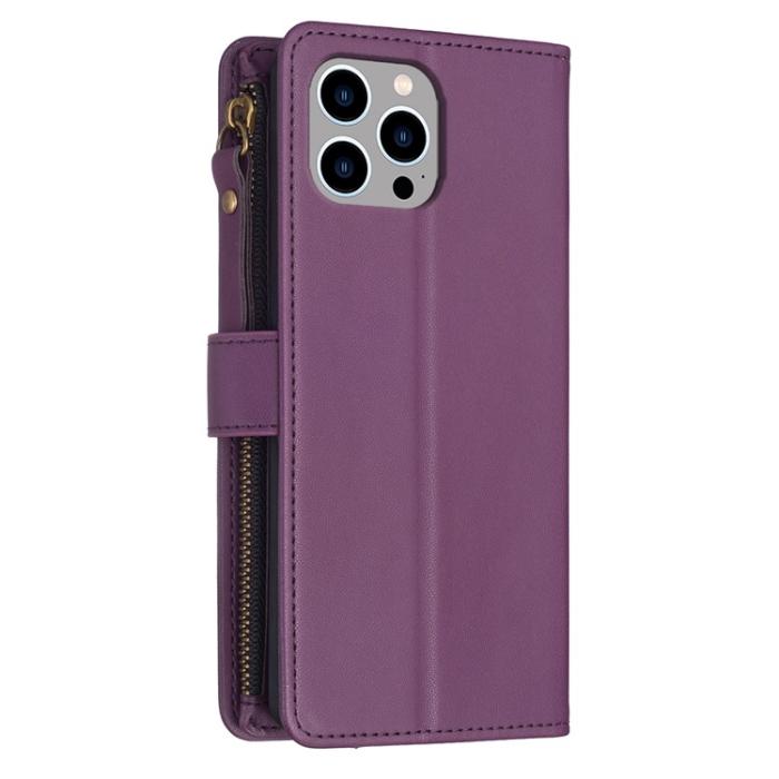 A-One Brand - iPhone 15 Pro Max Plånboksfodral Zipper Flip - Lavender
