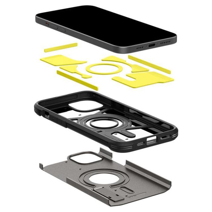 Spigen - Spigen iPhone 15 Plus Mobilskal Magsafe Tough Armor - Brun