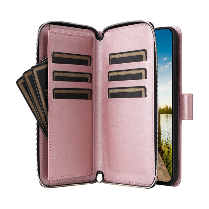 A-One Brand - Galaxy A17 / A26 Plånboksfodral Med Handledsrem - Roséguld