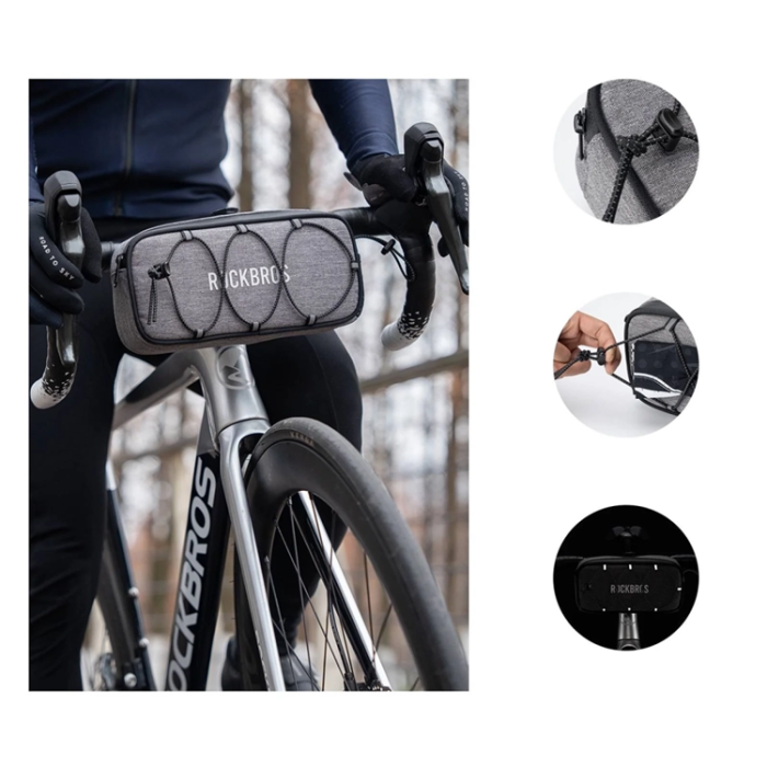 Rockbros - Rockbros Vattentät Cykelväska för Styren 1.9L ROAD TO SKY TL001 - Grå