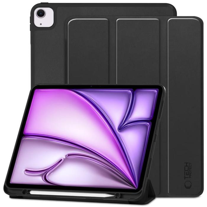 Tech-Protect - Tech-Protect iPad Air 13 (2024) Fodral med plats för pennna - Svart