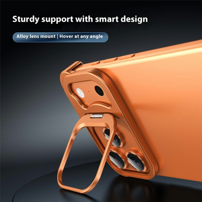 A-One Brand - iPhone 17 Pro Max Mobilskal Heat Dissipating Kickstand - Svart