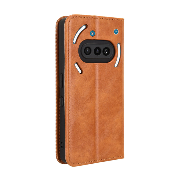 A-One Brand - Nothing Phone (3a) Plånboksfodral Retro Kickstand - Brun