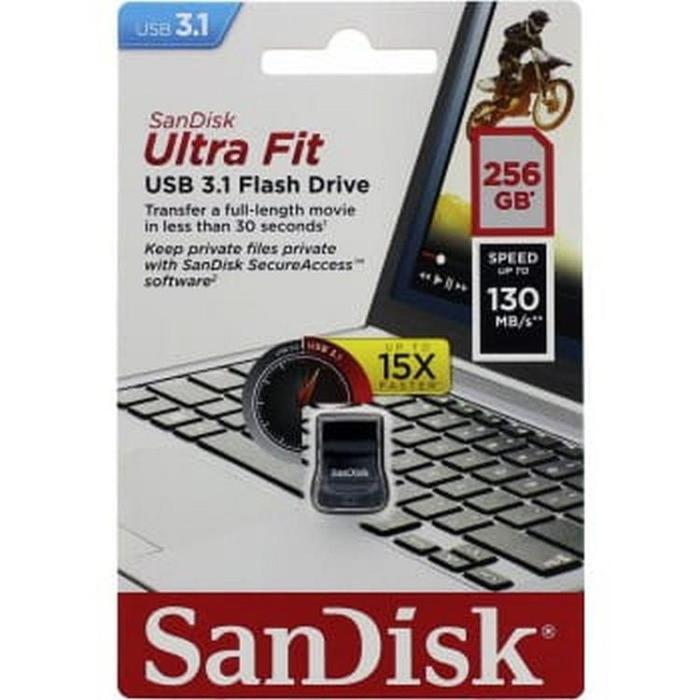 Sandisk - Sandisk Pendrive Ultra Fit 256GB USB 3.1 130MB/s