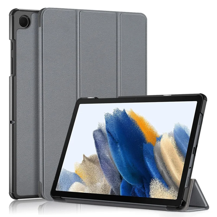 Galaxy Tab A9 Plus Fodral Tri-fold Stand PU (Grå) | 2353 | AlltMobil