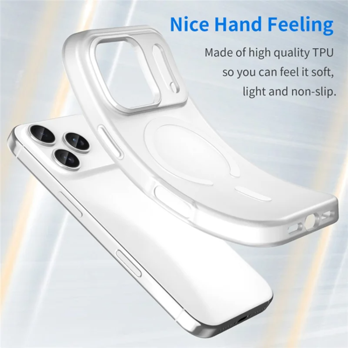 A-One Brand - iPhone 17 Pro Mobilskal MagSafe Matte Translucent - Vit