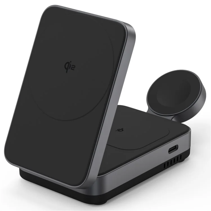 OEM - Qi2 MagSafe Trådlös Laddare Apple Watch, iPhone, Airpods 15W