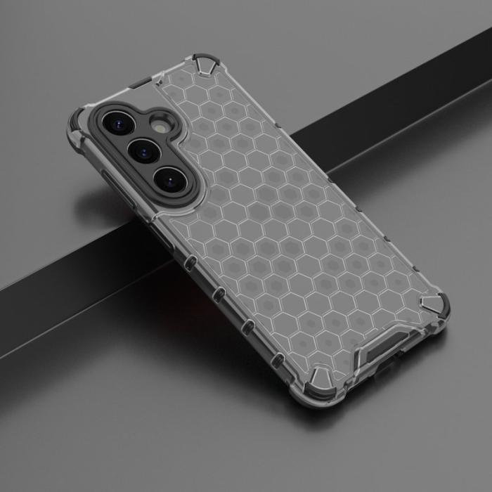 OEM - Samsung Galaxy S26/S26 Pro Skal Plast Honungskaka Form - Svart