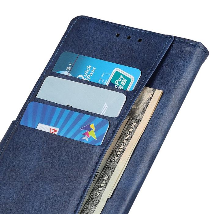 OEM - Samsung Galaxy S26 Ultra Fodral Äkta Läder Ställfunktion - Blå
