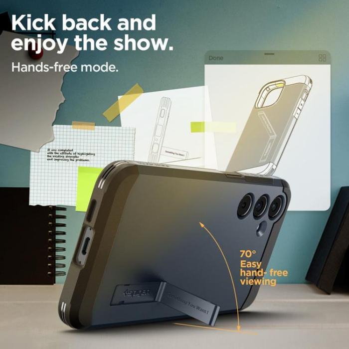 Spigen - Spigen Galaxy A55 5G Mobilskal Tough Armor - Metal Slate