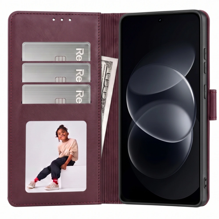 Tech-Protect - Tech-Protect Plånboksfodral För Xiaomi Redmi Note 17 Pro 5G - Mulberry