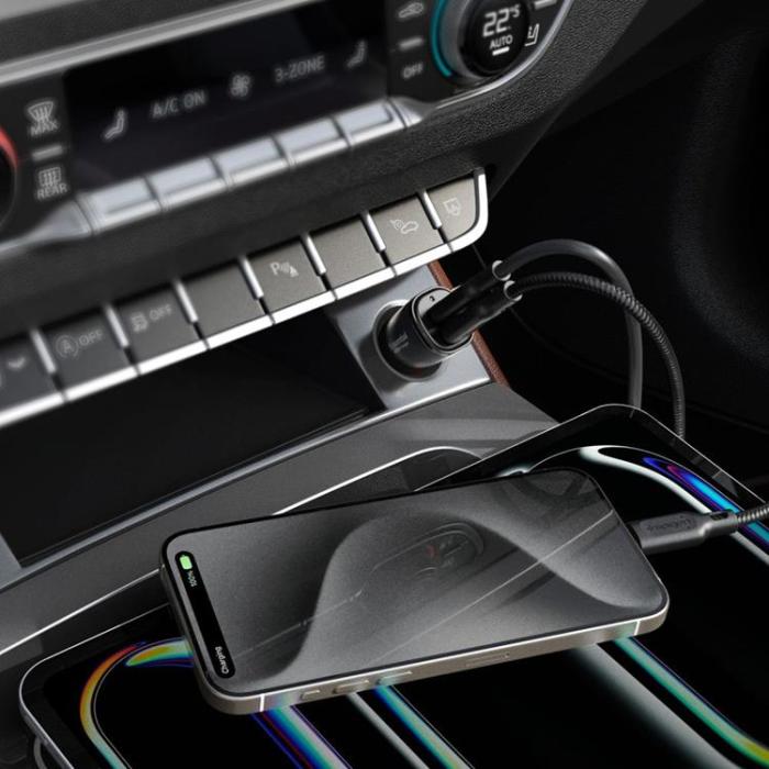 UTGATT - Spigen Billaddare 50W EV502 Arcstation Essential - Svart