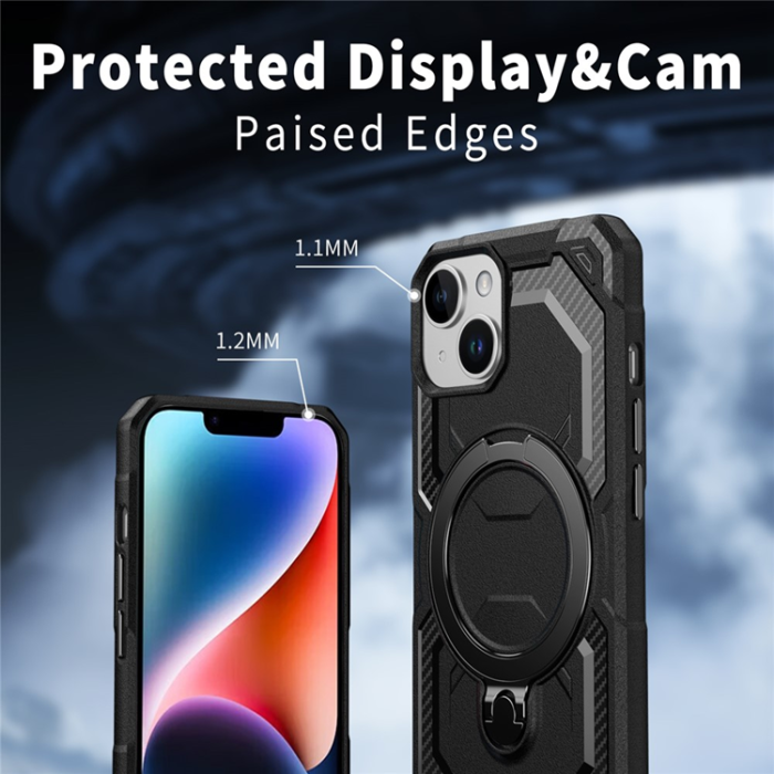 A-One Brand - iPhone 15 Plus Mobilskal MagSafe Kickstand TPU + PC