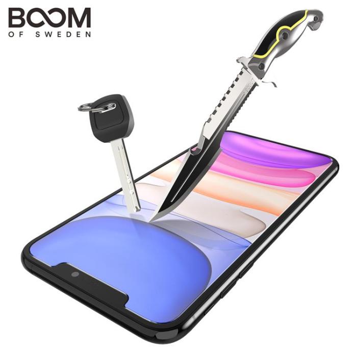 Boom of Sweden - BOOM Flat Härdat Glas Skärmskydd iPhone XS Max