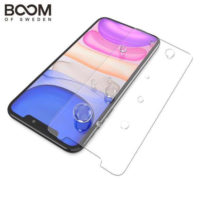 Boom of Sweden - BOOM Flat Härdat Glas Skärmskydd iPhone XS Max