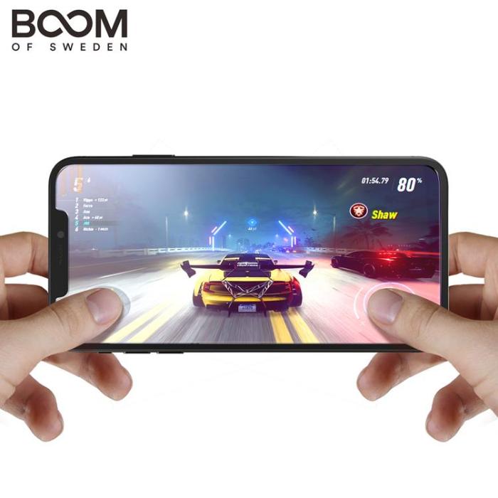 Boom of Sweden - BOOM Flat Härdat Glas Skärmskydd iPhone XS Max