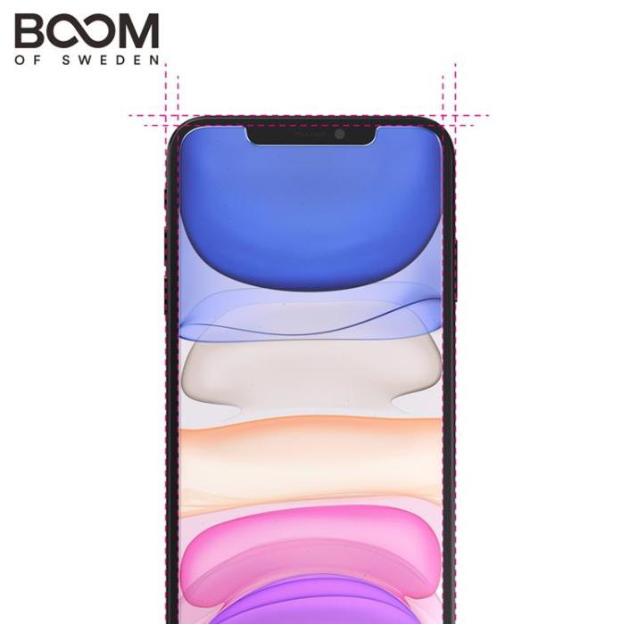 Boom of Sweden - BOOM Flat Härdat Glas Skärmskydd iPhone XS Max