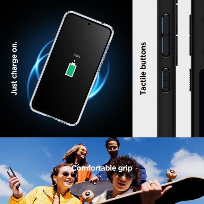 Spigen - Spigen Galaxy A55 5G Mobilskal Ultra Hybrid - Matte Svart