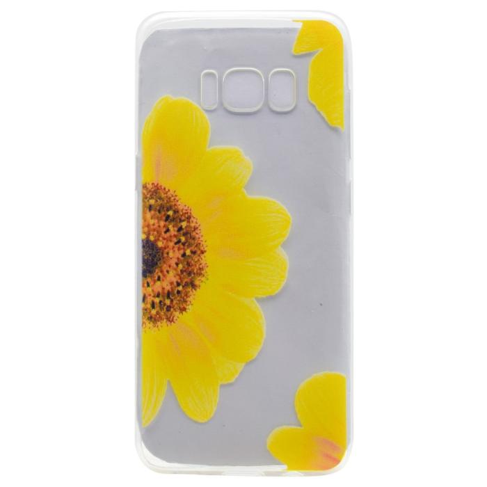 UTGATT1 - Gel Mobilskal Samsung Galaxy S8 - Gul Blomma