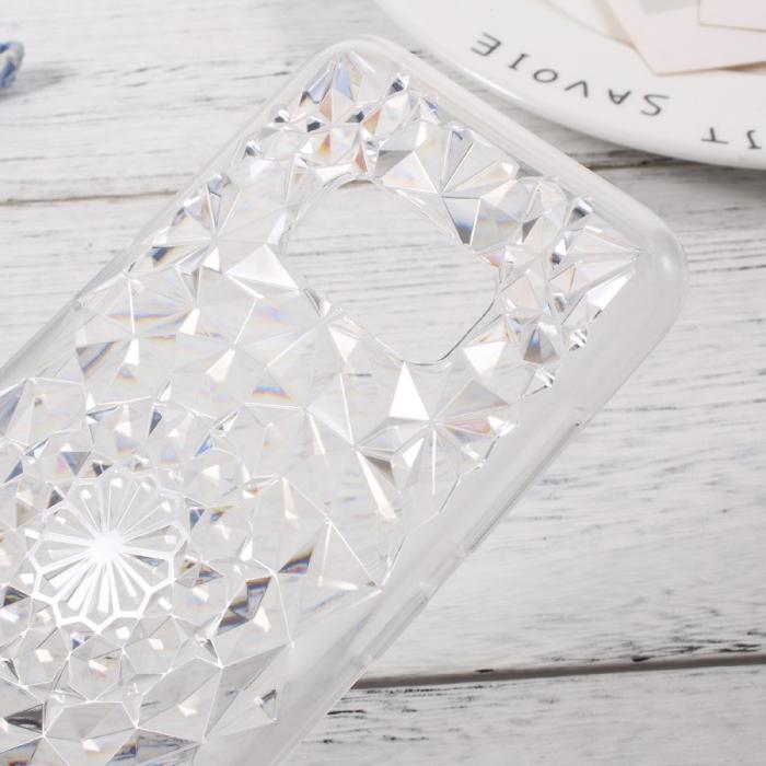 UTGATT1 - SULADA 3D Diamond Pattern Mobilskal Samsung Galaxy S8 - Transparent