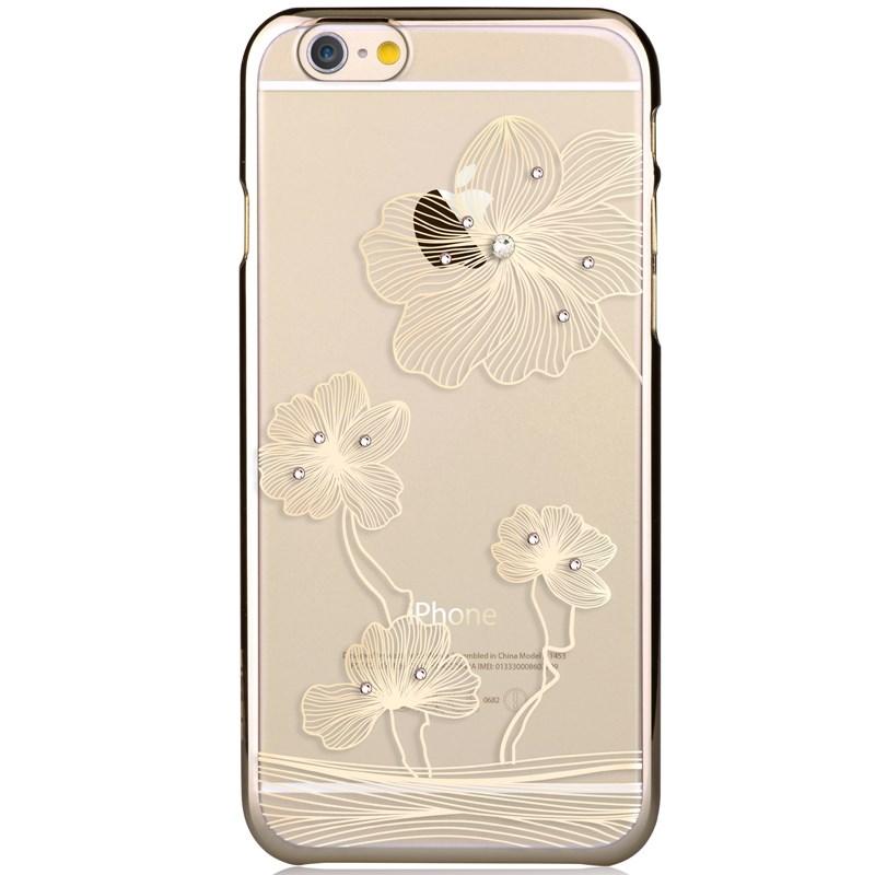 Comma BaksideSkal till Apple iPhone 6 / 6S - Guld Blommor | 2353 | AlltMobil