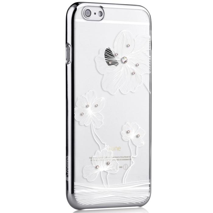 Comma - Comma BaksideSkal till Apple iPhone 6 / 6S - Silver Blommor