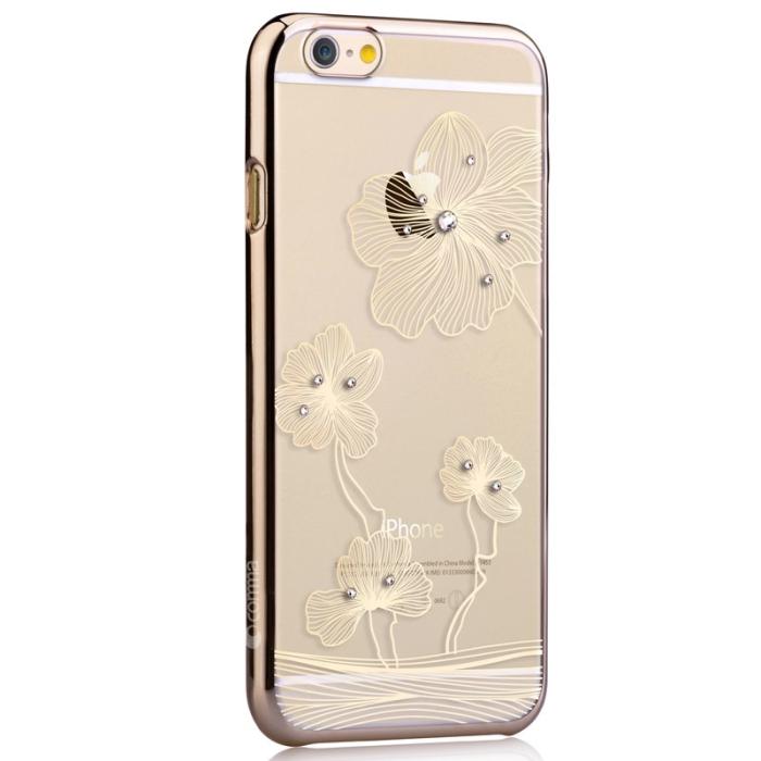 Comma - Comma BaksideSkal till Apple iPhone 6 / 6S - Guld Blommor