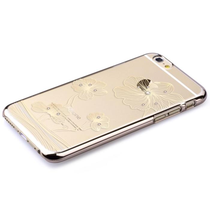 Comma - Comma BaksideSkal till Apple iPhone 6 / 6S - Guld Blommor