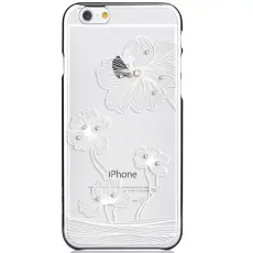 Comma - Comma BaksideSkal till Apple iPhone 6 / 6S - Silver Blommor