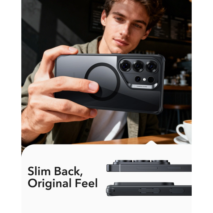 ESR - ESR Mobilskal För Galaxy S26 Ultra Magsafe Classic Hybrid - Clear/Svart